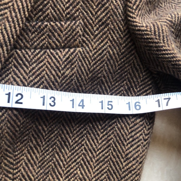 Lauren Ralph Lauren Black Label Brown Herringbone Jacket NWOT - Picture 14 of 16